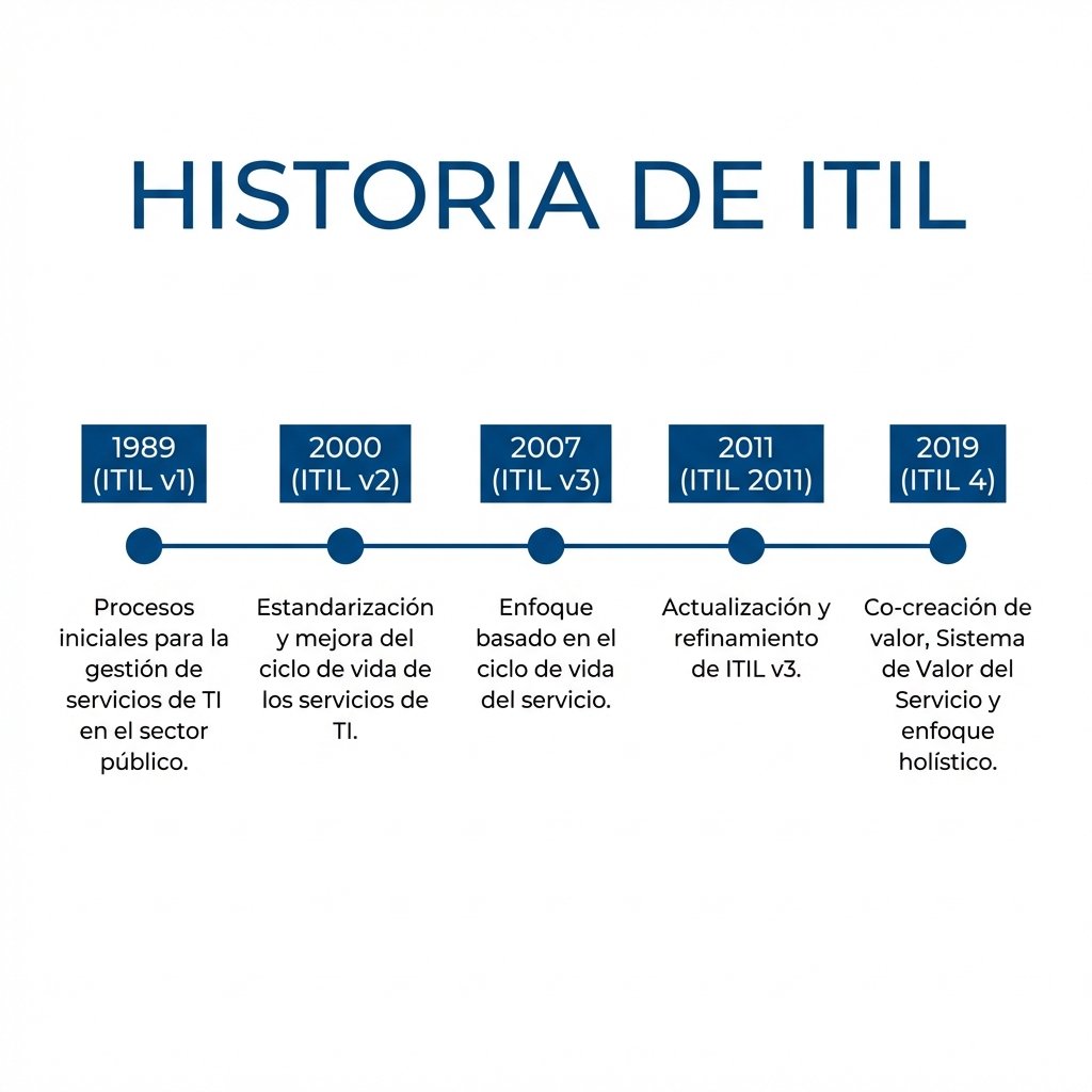 Línea de tiempo: Evolución de ITIL